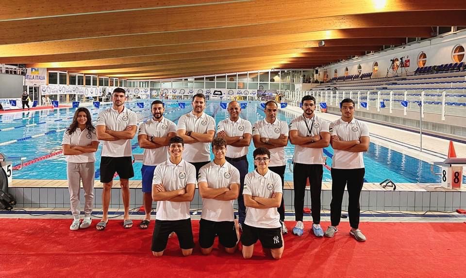 المنتخب الوطني لسباحة الزعانف في ايطاليا